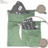 Swimming, 11x15, 2-Pack Nora's Nursery Wet Dry Bags with Two Zippered Pockets - Reusable and Washable for Travel