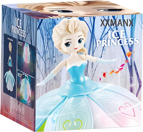 Dancing Princess Interactive Spin Robot Toys for Girls 4-6, Colorful Flashing Lights & Music, Birthday Gift