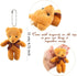 Haconba 36 Packs 4.7 Inch 12 Mini Teddy Bear Toy Plush Stuffed Bear Doll for Keychain Craft DIY Accessory Birthday
