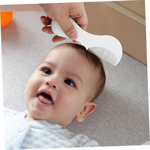 VANZACK 2Pcs Set Brush and Comb with Soft Bristles Gentle Scalp Massage Brush for Newborns Cradle Cap Treatment