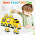 3 4 5 4 Pack Veslier Toddler Car Toys for Years Old Construction Transport Truck with Small Pull Back Construction