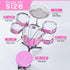 Kids Drum Toy Set Rock Jazz Drum (Pink) - Suitable for Children Aged 3-6