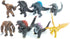 HANBO The King of Monster Movable Joint Action Figures, Mini Dinosaur Playsets, Pack of 8 Gold Cake Toppers