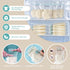 COZYPEPE 100 8Oz Pcs Breastmilk Storage Bags, Breast Milk Storing Bag with Pour Spout, Temperature-Sensing Color Change