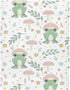 KICPOAY 52 28 Cute Frog Mushrooms Leaves Fitted Crib Sheets Stretchy Portable Playard Sheets for Baby Toddler