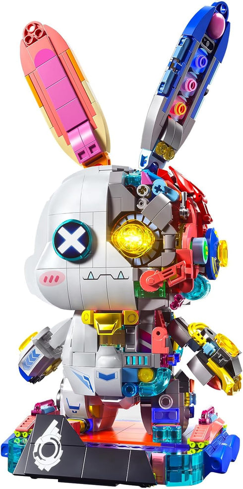 Mechanical Rabbit Building Set - Punk Style Animal Collection Toy Robot Bunny