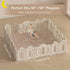 Lansber 1.2 59X39 Tummy Baby Play Mat for Floor, Thick Foam Playpen Mat, Ultra-Soft Velvet for Time & Crawling