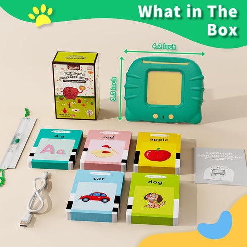 Toddler Toys Talking Flash Cards for 1-6 Year Olds, Autism Sensory Toys for Autistic Children, Learning Educational