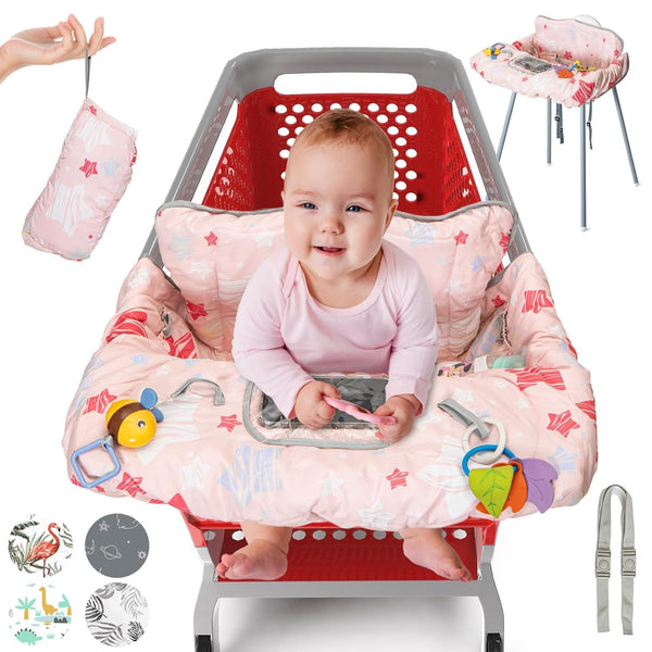 PILLANI Shopping Cart Cover for Baby, High Chair Cover for Restaurant Seat