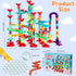197Pcs Marble Run - Marble Maze Game Construction Building Blocks Toy for Kids, Educational Learning Toy for Boys Girls