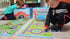 SAM AND MABEL Collapsible Fabric Storage Organizer and Play Mat - Foldable Playmat and Stackable Bin Basket with Handle