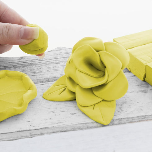 BAZIC Modeling Clay, Yellow Color 1 LB, Non-Toxic Dough for Kids, Bulk for Classroom