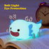 UNEEDE Blue Axolotl Night Light for Kids, Animal Silicone Nursery Lamp, Rechargeable Table Lamp for Bedroom Decor