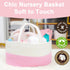 ABenkle Diaper Caddy Organizer, Boho Rustic Cotton Rope Nursery Baby Basket, Changing Table Organizer for Baby Diaper