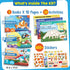 30 4-8 Funcils Paint by Sticker & Number for Kids - Color by Sticker Paint Book | Travel, Airplane, Car Activities