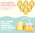 6 6 Inches JOYIN Pcs Large Gold Easter Eggs, Metallic Jumbo Plastic Eggs Fillable for Easter Themed Hunt Basket