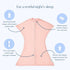 (6-12 SleepingBaby Bamboo Zipadee-Zip Transition Swaddle - EverSoft Starfish Design Breathable Wearable Blanket