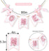 LINLULU 1st 1st Flower Birthday High Chair Banner - Pink and Gold One Birthday Banner, Princess Bday Decoration, Rose