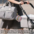 YETTASBIN Watercolor Floral Portable Pacifier Holder Case with Metal Hook Buckle & Zipper for Diaper Bag and Stroller