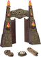 12inches Realistic Dinosaur Park Gate with Log, Nest of Eggs, Stone, Great