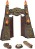 12inches Realistic Dinosaur Park Gate with Log, Nest of Eggs, Stone, Great