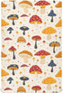 KICPOAY Fitted Crib Sheets Red Yellow Mushrooms White Stretchy Portable Playard Sheets for