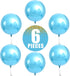 KatchOn Light Blue Foil Balloons - 22 Inch Pack of 6 for Baby Gender Reveal and Under The Sea Party Decorations