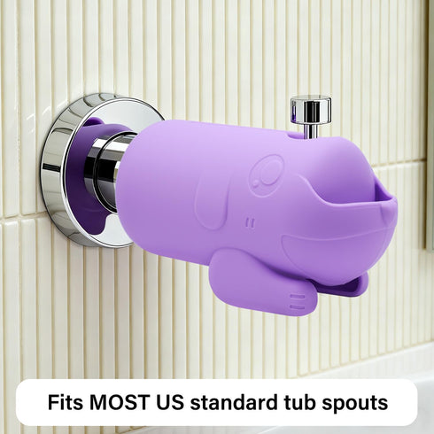 mandoo Faucet Extender for Toddlers, Bath Spout Cover for Baby, Bathtub Faucet Cover for Baby, Toddler Bath Silicone