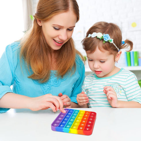 Fidget Games Learning Toys, 2 in 1 Educational Toys for Children, Learn 26 Letters & 1-30 Numbers, Stress Relief