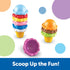 Learning Resources Smart Snacks Rainbow Color Cones - Ice Cream Toy Scoop, Sensory Play Food, Fine Motor for Toddlers