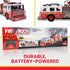 14" Liberty Imports RC Fire Truck - Big Remote Control Toy Fire Truck - Rescue Fire Engine with Flashing Lights