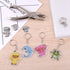 ASTARON 181Pcs Shrinking Plastic Sheets Kit with 20 Shrinking Film Art Paper and 161 Pcs Keychains Making Accessories