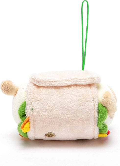 Anirollz Stuffed Animal Plush Keychain - Ornament Charm Toy Doll | Soft, Squishy, Warm, Cute, Comfort, Safe | Burrito Outfitz with Puppy - Birthday Decorations Gift 4" Puppiroll