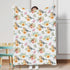 Watercolor Birds Butterfly Flowers Toddler Baby Blanket for Boys Girls, Spring Floral Swaddle Blankets for Infant