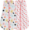 BSTOPPT Newborn Sleep Sack Baby Swaddle,Baby Wearable Blanket,Baby Sleeping Bag (Floral&Heart, 3-6