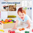 32 Sets Set Pcs Wooden Play Food for Kids Kitchen Accessories, Montessori Educational Toys Food, Pretend Play Food