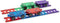 Playmags Magnetic Tiles Train Set, 20 Piece Accessory Set Includes 4 Trains,