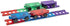 Playmags Magnetic Tiles Train Set, 20 Piece Accessory Set Includes 4 Trains,