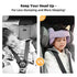 Baby Head Support for Car Seat, Car Seat Head Support for Toddler, Head Band Strap Headrest, Car Seat Headrest Pillow