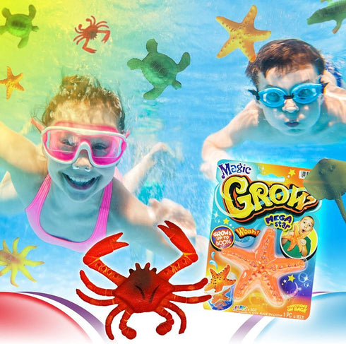 JA-RU Magic Grow Ocean Themed Assorted Beach Life Sea Creatures Pool Toys