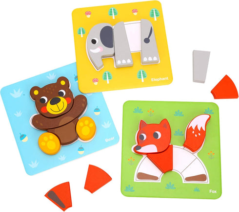 Amazon Exclusive Learning Curve My First Animals Jigsaw Puzzle Set for Kids, Multicolor