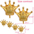 14PCS Gold Foil Crown Balloons for Birthday, Wedding, Party, Baby Shower Decorations - 4 Giant & 10 Mini Size