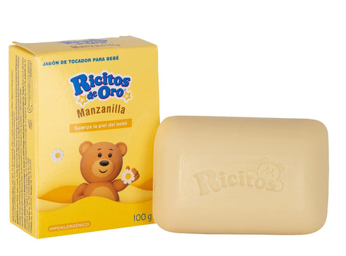 6-Pack 3.5 Oz 6 Ricitos de Oro Baby Cleansing Bar Soap with Extract Calming Effect, Chamomile, of Each Soap, Soaps