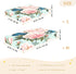 Bseiialft 52 28 Pink Peonies Leaves Floral Crib Sheets for Boys Girls Soft and Breathable Cotton Baby Sheets