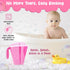 Rinse Cup for Tear-Free Bathing Experience - Soft Flexible Edge, 40 Oz Capacity