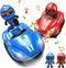 Kids Remote Control Car Toys Set, 2 Pack RC Battle Stunt Cars with LED Lights & Sound for Ages 2-12
