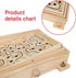 Wooden Labyrinth Game - Marble Ball Tilt Maze Board Game, Table Balance Game and Toy for Kids and Adults