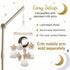 Modern Boho Baby Mobile for Crib - Stylish Nursery Decor in Neutral Tones