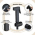 XKHLQLPEF Set Handheld Bidet Sprayer for Toilet, Black Portable Cloth Diaper Sprayer Brass Bathroom Bidet Sprayer Kit
