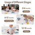 ZNVYPPD 50x50 Tummy (Space,50x50) Baby Play Mats for Floor, Playpen Mat Thick Soft Crawling Mat Non-Slip Cushioned